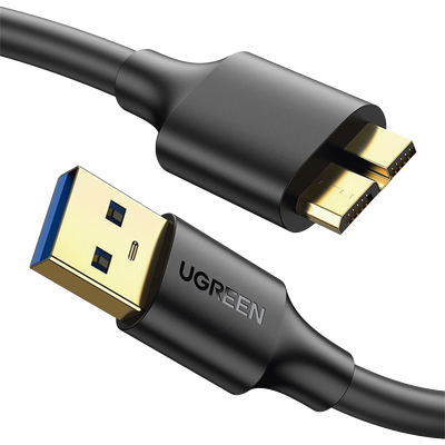 Cable Adaptador USB-A 3.0 a Micro USB 3.0 / 0.5 Metros /