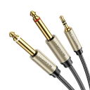 Cable de Audio Premium de 3.5 mm a 6.35mm / Blindaje