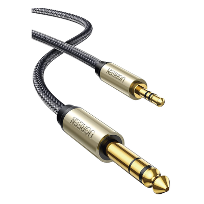 Cable Audio Estéreo 3.5mm (1/8") TRS a 6.35mm (1/4") TS / 5