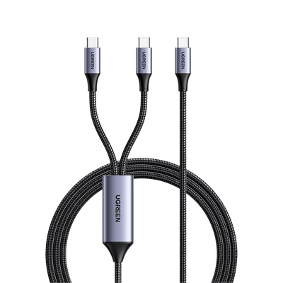 Cable USB-C a Y (USB-C & USB-C) | 1.5 Metros | Carga Rápida