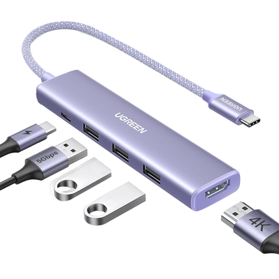 HUB USB-C (Docking Revodok) 5 en 1 | HDMI 2.0 4K@30Hz | 3