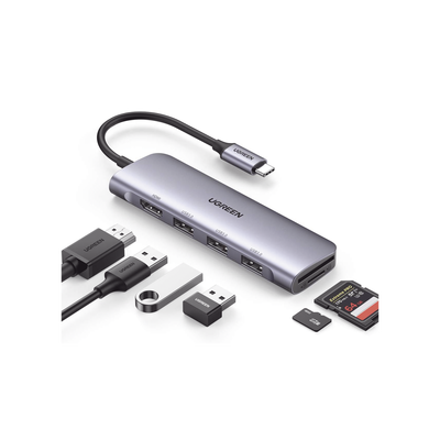 HUB USB-C (Docking Station) 6 en 1 / HDMI 4K@30Hz