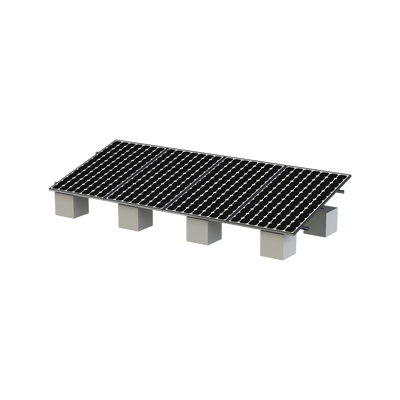 [VEKTOR8R] Kit Montaje Solar 1x4 Riel 8 5400mm Aluminio Anodizado