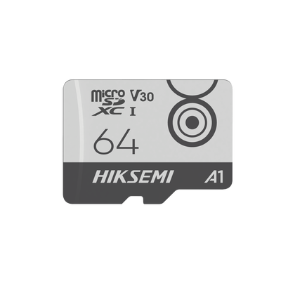 [HS-TF-M1/64G] Memoria MicroSD Clase 10 de 64 GB para Videovigilancia Móvil 24/7