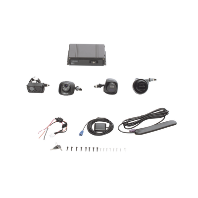 [AE-MD5043-SD/GLF(LITE)(KIT)] Kit DVR móvil 1080P con 4 cámaras y módulo 4G/GPS