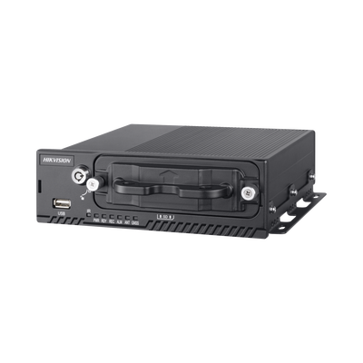 DVR móvil 1080p de 4 canales TURBO y 4 canales IP con 4G, WiFi y GPS 