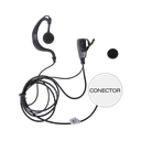 ​Audífono de Solapa TXPRO para Radios ICOM con Micrófono