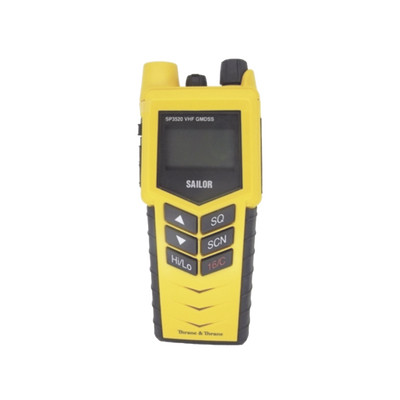 [403520B] Radio VHF portátil marino SAILOR SP3520 GMDSS IP67 2 W 155-163 MHz