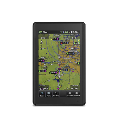 Navegador portátil aera 660, muestra información de trafico aéreo 
