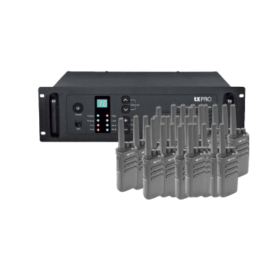 [PAK-REP-500] Paquete TXPRO Repetidor TXR8500V + 40 Radios TX500 VHF