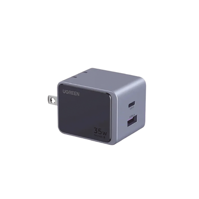 Cargador UGREEN 35W Nexode S Dual USB-C/A | GaN Compacto