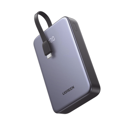 [45762] Power Bank UGREEN 20000mAh 30W con Pantalla y Cable USB-C
