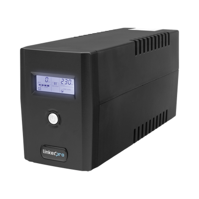 UPS 800VA 480W con Pantalla LCD y Regulación de Voltaje 120V