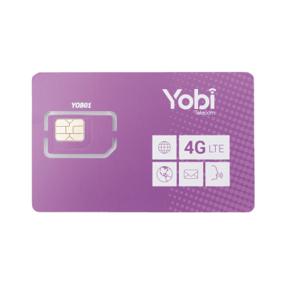 [SIM5GBYOBI] SIM Yobi para dispositivos móviles 5 GB mensual (Solo datos) por 1 año