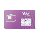 SIM Yobi para dispositivos móviles 5 GB mensual (Solo datos) por 1 año