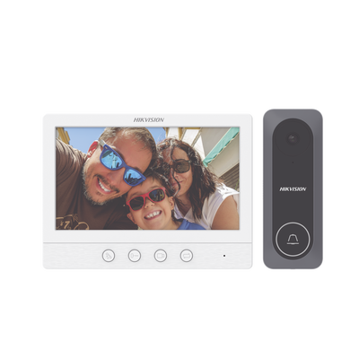 [DS-KIS212] Kit de videoportero TurboHD 720p con pantalla LCD 7" y frente de calle exterior