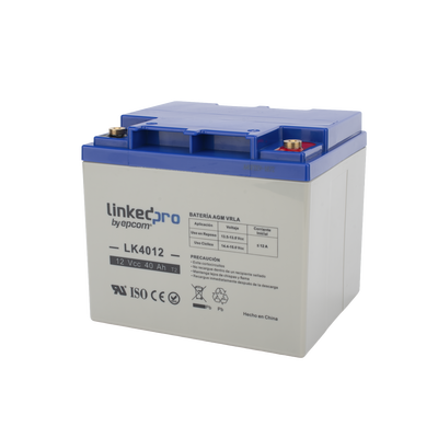 [LK4012] Batería AGM 12V 40Ah para Alarmas y Videovigilancia