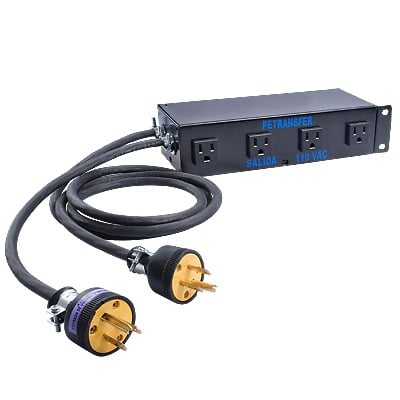 Interfase de Transferencia 110V 20A con 4 Salidas para Generador