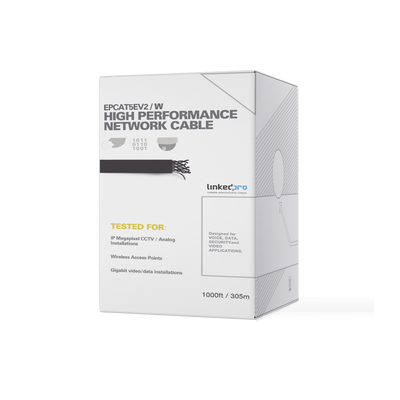 [EP-CAT-5E-V2/W] Cable UTP Cat5e CCA 305m Blanco Interior 24AWG