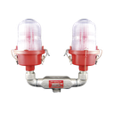 Lámpara Obstrucción LED Roja L-810 Doble con Luz Infrarroja