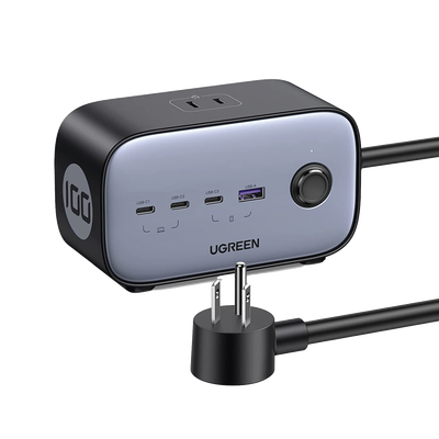 Multicontacto de Escritorio USB y Tomacorriente / 3 Puertos USB-C