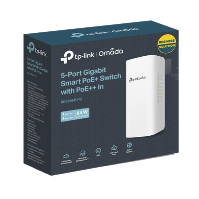 [SG2005PPD] Switch PoE Omada Para Exterior / 1 Puerto PoE++ IN 802.3