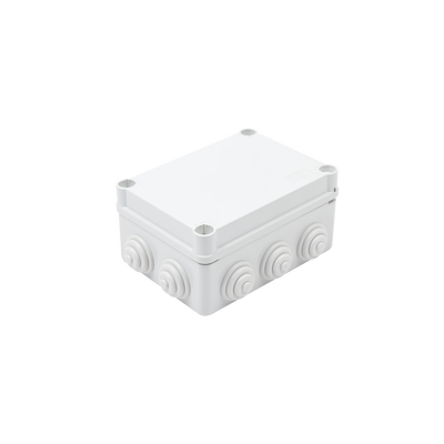 [GW-44-026] Caja de derivación de PVC Auto-Extinguible con 10 entradas,