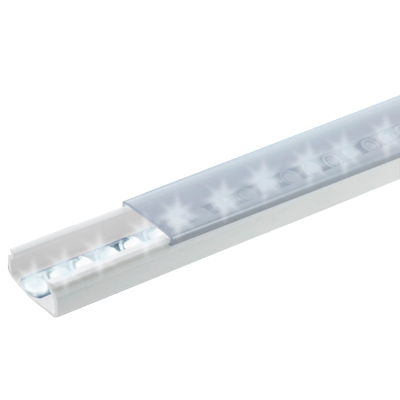 Difusor para tira LED con tapa transparente de PVC auto