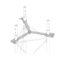 Brida de Sujeción para Retenida STZ45 Galvanizada SJB-45