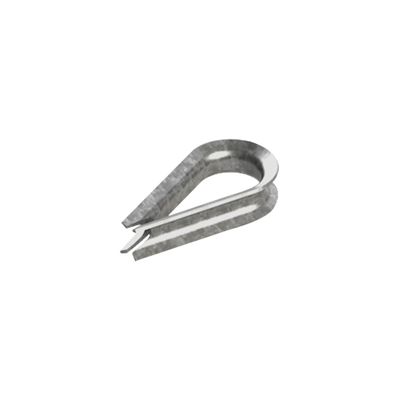 [CUELLO-14-HDG] Guardacabo de acero 1/4" galvanizado por inmersión para cable tensado