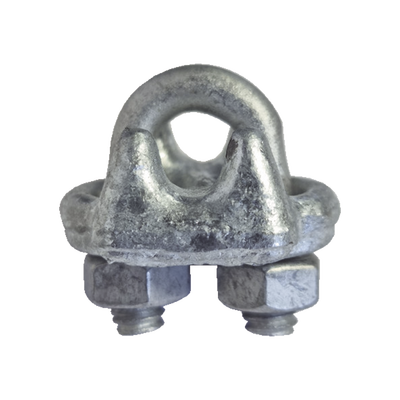 [NUDO-14-FJG] Nudo Abrazadera 1/4" Acero Forjado Galvanizado para Retenidas