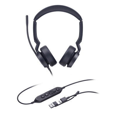 Diadema Alámbrica Yealink UH44 Dual USB-C/A Certificada con