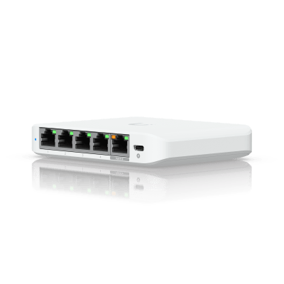 [USW-FLEX-2.5G-5] USW Flex Mini 2.5G Switch de 5 puertos 2.5G, Compacto, para