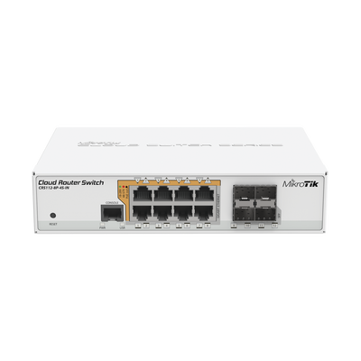 [CRS112-8P-4S-IN] Cloud Router Switch Administrable L3, 8 puertos 10/100/1000