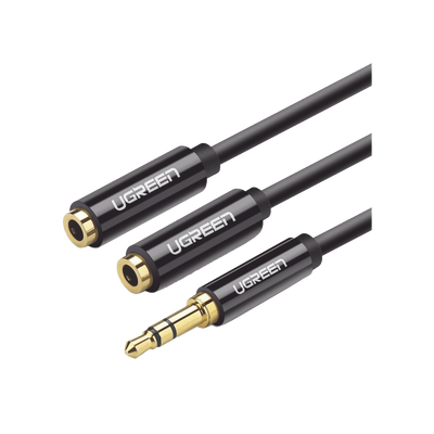 Cable Adaptador/Divisor de Audio de 3.5mm Macho