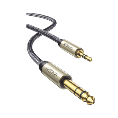 Cable Audio Estéreo 3.5mm (1/8") TRS a 6.35mm (1/4") TS