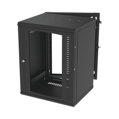 Gabinete Abatible de Pared (Con Marco Trasero) con Rack 19" de 16 Unidades