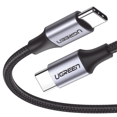 [50150] Cable UGREEN USB-C a USB-C 1m carga rápida 60W y datos 480Mbps