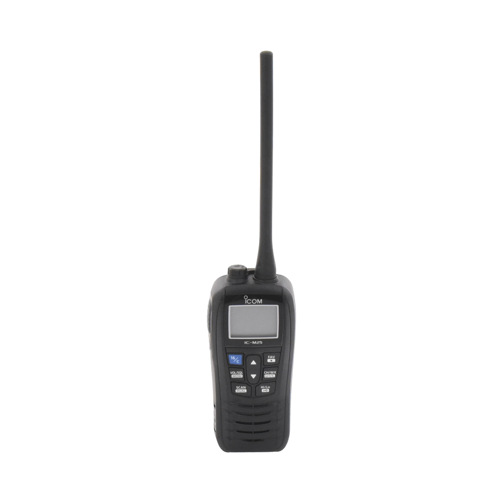 Radio Marino Flotante ICOM de 5W Color Negro