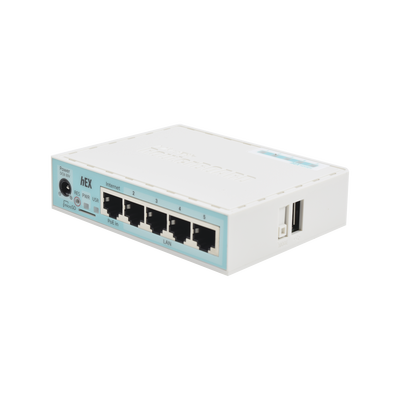 (hEX) RouterBoard, 5 Puertos Gigabit Ethernet, 1 Puerto USB