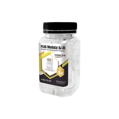 LinkedPro TC5-100 Plug Modular RJ45 Cat5e 100 Piezas