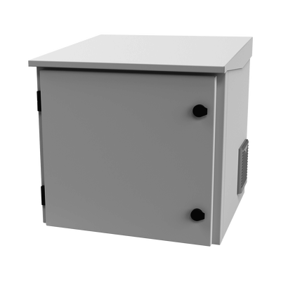 Gabinete de Exterior 9U con Rack de 19" y Ventilación Termostatizada