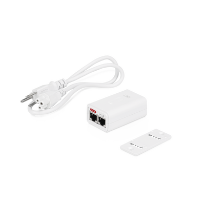 [POE-24-7W-G-WH] Adaptador PoE Gigabit 24V 0.3A con Protección ESD y Tierra