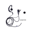 Micrófono-audífono de solapa ajustable para radios Kenwood