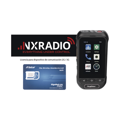 Kit Radio RG360 con 12 Meses de Servicio NXRADIOTERMINAL y SIM TELCEL