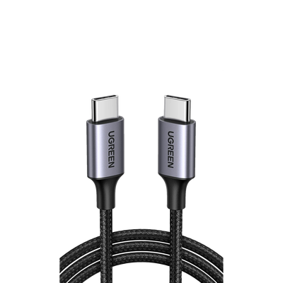Cable UGREEN USB-C a USB-C 2m carga rápida 60W y datos 480Mbps