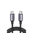 Cable USB-C a USB-C de 2m, Nylon Trenzado, Carga Rápida 60W