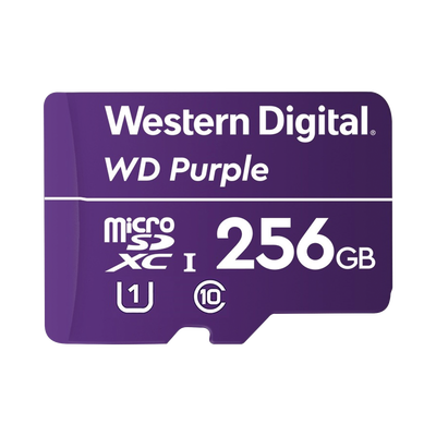 Memoria microSD 256GB Purple para Videovigilancia