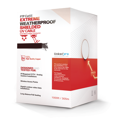 [PRO-CAT-5-EXT/500] Cable Cat5e FTP Blindado Exterior 152m Negro 100% Cobre