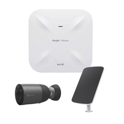 [RGRAP6260(G)/BC1C/PS] Kit Cámaras Wi-Fi con Access Point y Panel Solar